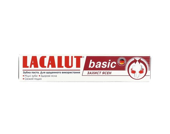 Паста зубна LACALUT Basic Захист ясен 75 мл Аврора картинка 2 з доставкою