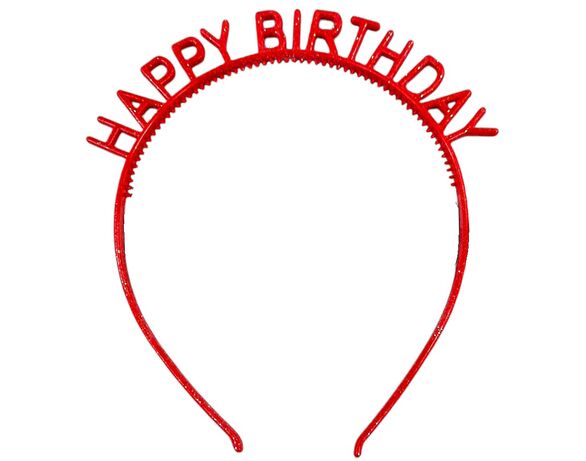 Обруч для волосся з блискітками Нappy Birthday в Аврорі