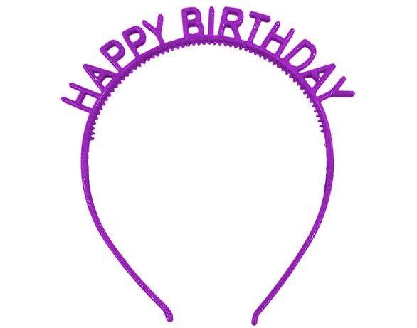 Обруч для волосся з блискітками Нappy Birthday Аврора картинка 5 вартість