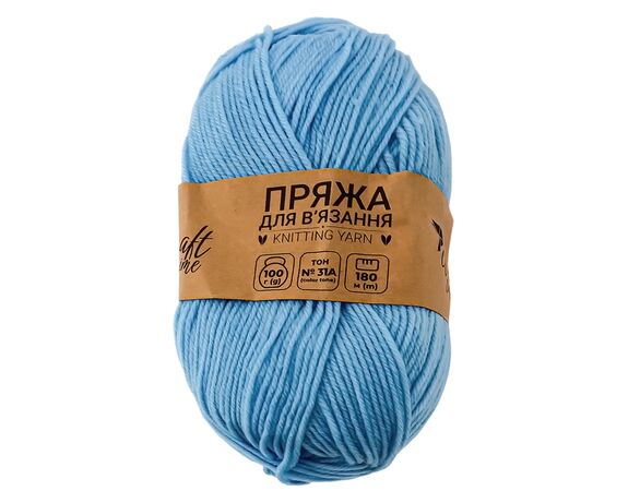 Пряжа для в'язання Craft time 100 г,180 м тон №31A в інтернет-магазині Аврора