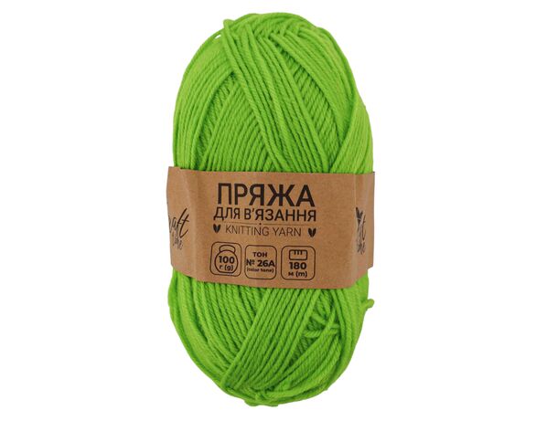 Пряжа для в'язання Craft time 100 г, 180 м тон №26A Аврора відгуки