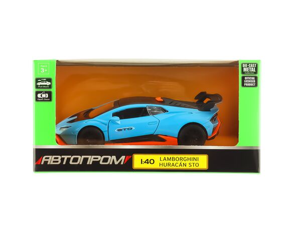 Машина іграшкова металева АВТОПРОМ 1:40 Lamborghini STO мікс Аврора недорого