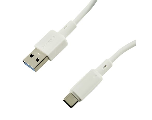 Кабель USB-Type-C Proove AMP LITE білий 1 м Аврора картинка 3 фото