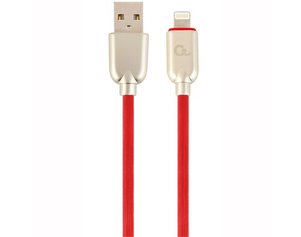 Кабель USB Lightning Cablexpert CC-USB2R-AMLM-2M-R червоний 2 м Аврора картинка 2 фото
