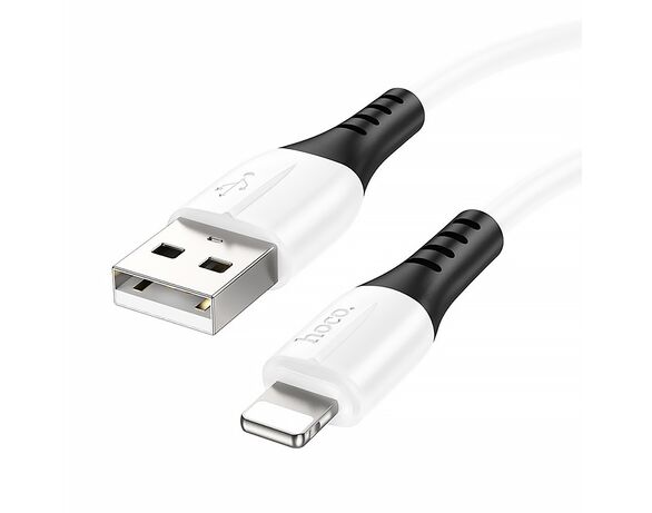 Кабель USB-Lightning Hoco X82 білий 1 м Аврора картинка 2 відгуки
