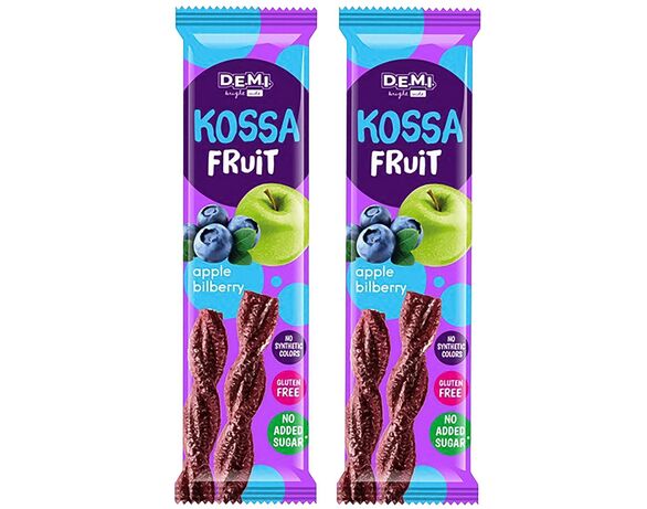 Пастила фруктова D.E.M.I. Kossa Fruit із соком чорниці 30 г картинка 2 в Аврорі