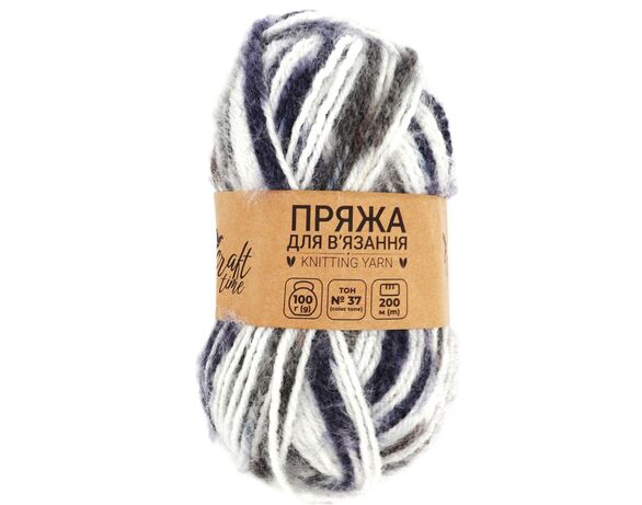 Пряжа для в'язання Craft time 100 г, 200 м тон №37 Аврора каталог