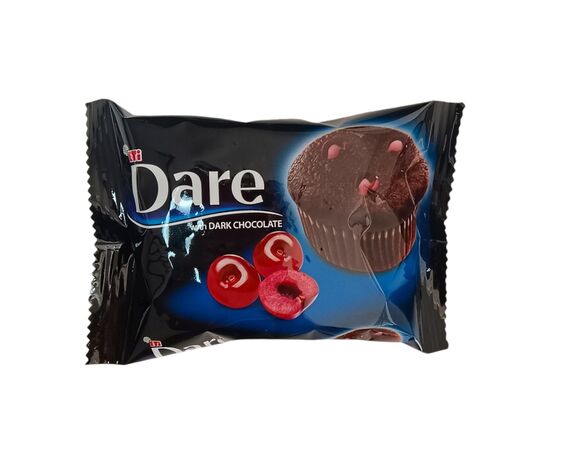 Кекс з чорним шоколадом Dare з вишневою начинкою 45 г Аврора ціна