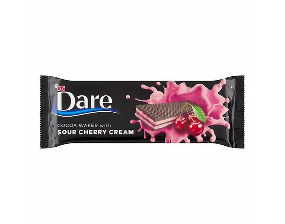 Вафля шоколадна Dare з кремово-вишневою начинкою 66 г Аврора ціна