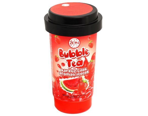 Напій безалкогольний негазований ZEN Bubble Tea Кавун, полуниця 300 мл Аврора вартість