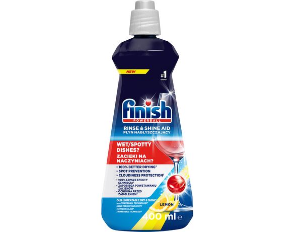 Ополіскувач для посудомийних машин FINISH Rinse Лимон 400 мл Аврора фото