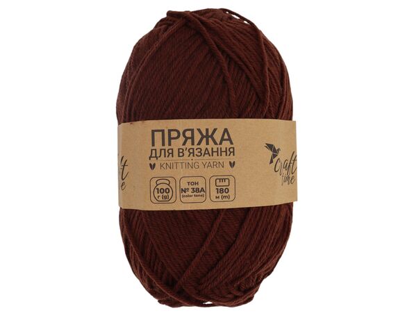Пряжа для в'язання Craft time 100 г, 180 м тон №38A Аврора недорого
