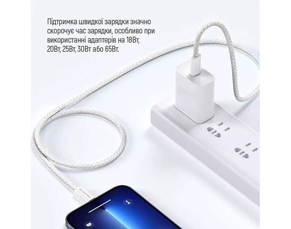 Кабель Type-C-Type-C ColorWay CBPDCC061 сірий 1 м Аврора картинка 6 відгуки