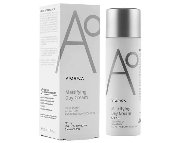 Крем для обличчя денний Viorica A0 Матуючий SPF10 50 мл Аврора відгуки