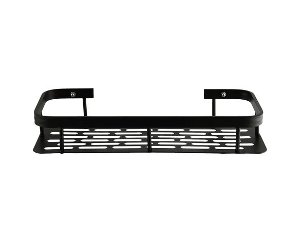 Полиця для ванної кімнати металева настінна Fabrika ONIX чорна 30x13x4,5 см Аврора картинка 4 ціна