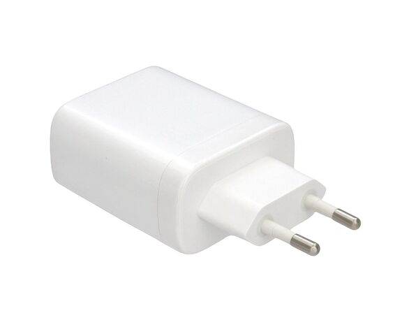 Адаптер зарядний мережевий XO CE04 USB+2Type-C білий Аврора картинка 2 каталог