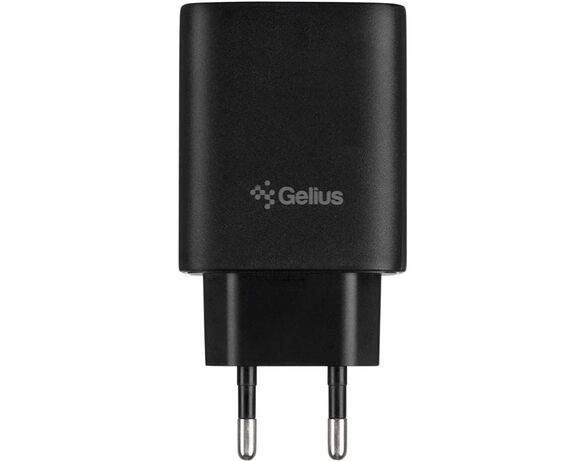 Адаптер зарядний мережевий Gelius Power Pulse GP-HC057 USB+2Type C чорний Аврора картинка 2 купити