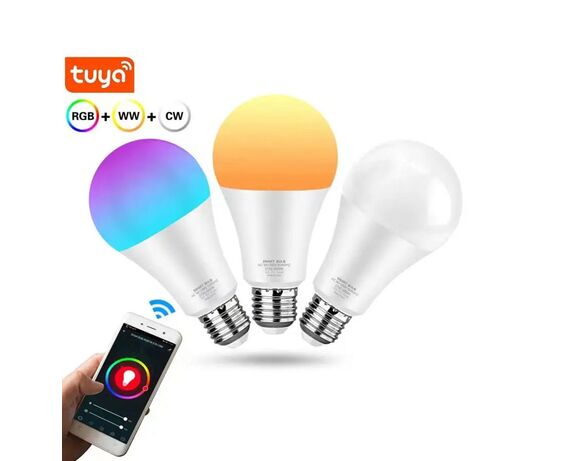 Набір смартламп LED RGB Е27 2 шт Аврора картинка 3 дешево