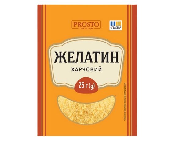 Желатин харчовий PROSTO 25 г Аврора ціна
