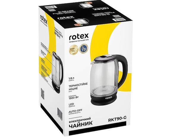 Чайник електричний Rotex RKT90-G 1,8 л 1500 Вт картинка 9 в інтернет-магазині Аврора