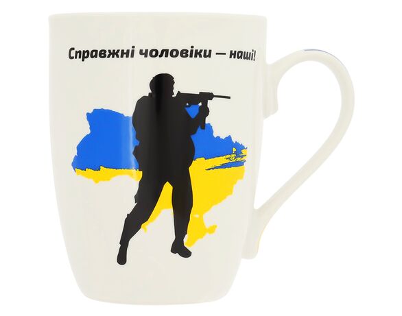 Чашка порцелянова Vittora Айворі Мужність 340 мл Аврора з доставкою