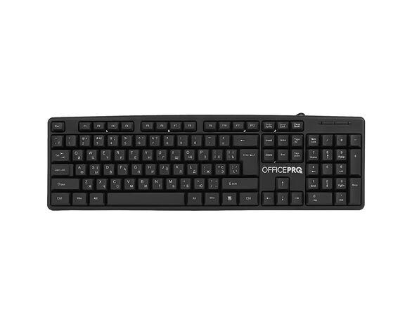 Клавіатура дротова мембранна OfficePro SK166 чорна Аврора каталог