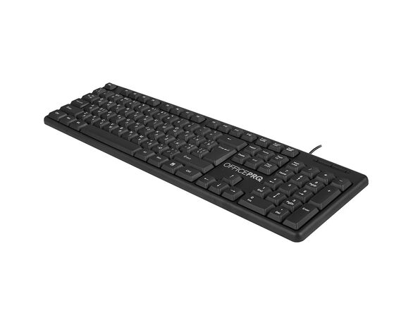 Клавіатура дротова мембранна OfficePro SK166 чорна Аврора картинка 2 дешево