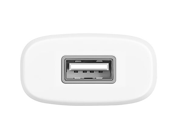 Пристрій зарядний мережевий Hoco C11 1USB Білий Аврора картинка 5 ціна