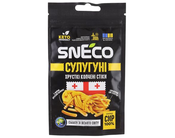 Сир сушений хрумкий snEco Сулугуні 14 г в інтернет-магазині Аврора