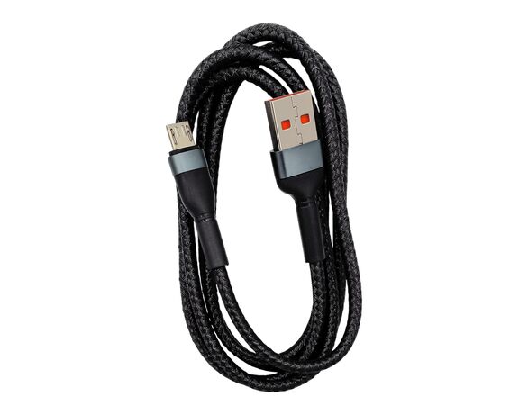 Кабель USB-microUSB Сyboo чорний Аврора картинка 2 з доставкою