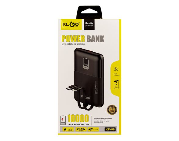 Пристрій зарядний PowerBank 10000 mAh з кабелями картинка 6 в Аврорі