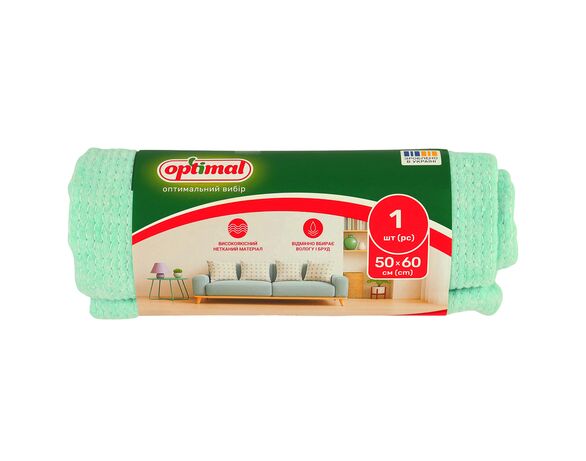 Ганчірка для миття підлоги Optimal 50х60 см 1 шт Аврора з доставкою