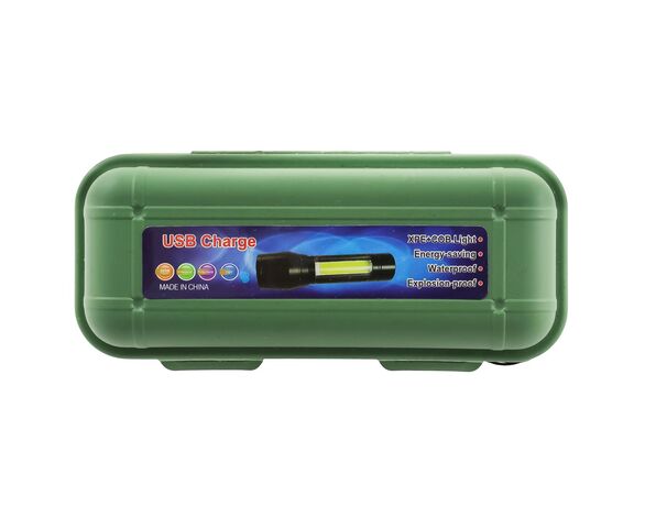 Ліхтарик ручний акумуляторний металевий TL-8121 XPE+COB Аврора картинка 4 з доставкою