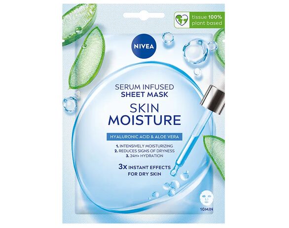 Маска для обличчя тканинна NIVEA Зволоження шкіри з сировини 1 шт в Аврорі