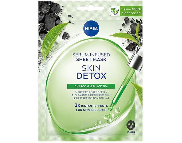 Маска для обличчя тканинна NIVEA Детокс шкіри з сировини 1 шт в інтернет-магазині Аврора