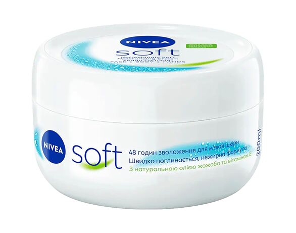 Крем для обличчя, рук, тіла NIVEA Soft Інтенсивне зволоження 200 мл Аврора картинка 2 недорого
