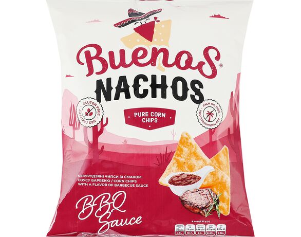 Чипси кукурудзяні BUENOS NACHOS Соус Барбекю 90 г Аврора фото