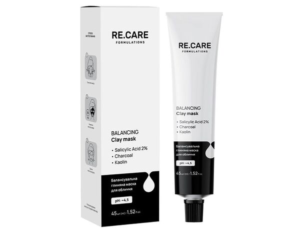 Маска для обличчя глиняна RE.CARE Balancing 45 мл в Аврорі