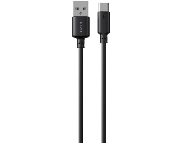 Кабель USB-USB-C HAVIT CB302C чорний 1 м Аврора ціна