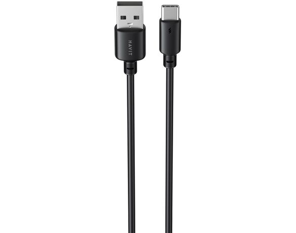 Кабель USB-USB-C HAVIT CB302C чорний 1 м картинка 2 в Аврорі
