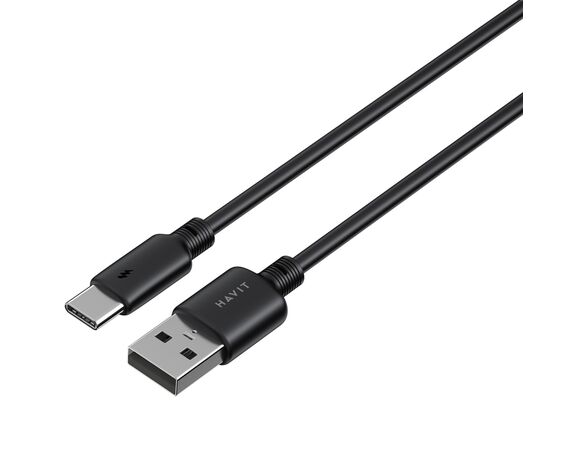 Кабель USB-USB-C HAVIT CB302C чорний 1 м Аврора картинка 4 фото