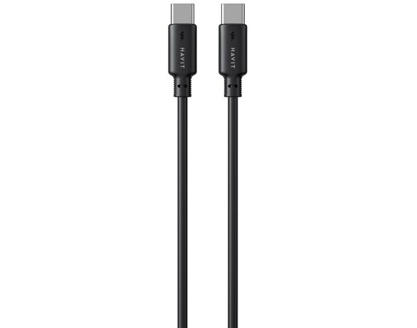 Кабель USB-C-USB-C HAVIT CB303C чорний 1 м Аврора відгуки