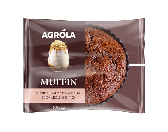Мафін Agrola Чоко зі смаком Бейліс 100 г Аврора купити