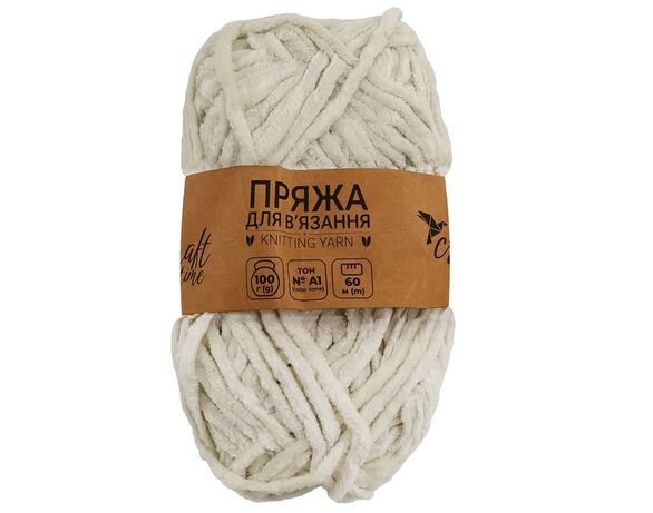 Пряжа для в'язання плюшева Craft time 100 г, 60 м тон №А1 Аврора фото