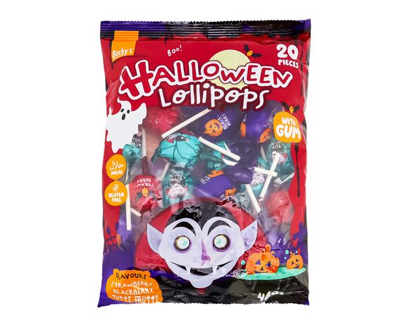 Набір льодяників на паличці Becky's Halloween 20 шт/уп Аврора ціна