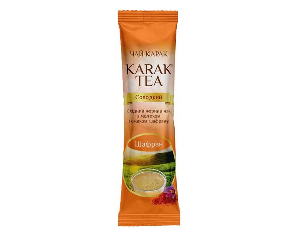 Напій на основі чорного чаю з молоком солодкий Karak Tea Шафран 20 г в інтернет-магазині Аврора