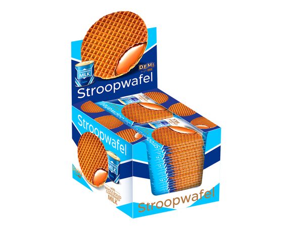 Вафля D.E.M.I. Stroopwafel з молоком незбираним згущеним вареним 33 г Аврора картинка 2 з доставкою