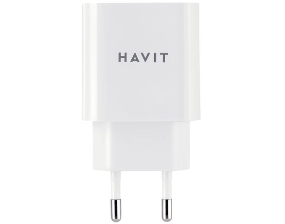 Адаптер зарядний мережевий HAVIT UC006B 2USB-A білий картинка 4 в Аврорі