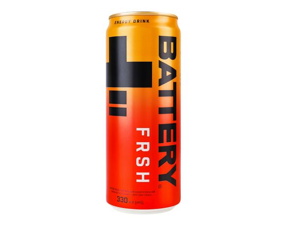 Напій енергетичний безалкогольний Battery FRSH ж/б 0,33 л Аврора вартість