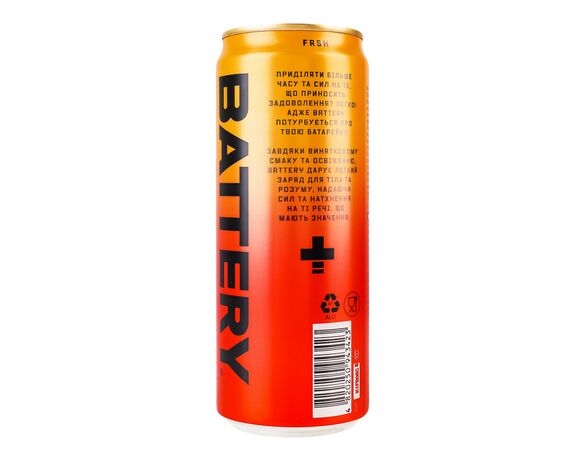 Напій енергетичний безалкогольний Battery FRSH ж/б 0,33 л Аврора картинка 4 вартість